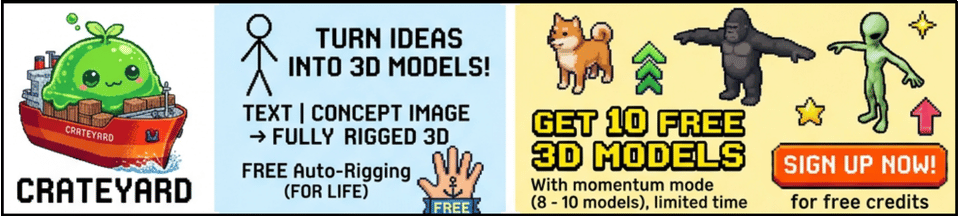 Crateyard — AI 3D Character Creator