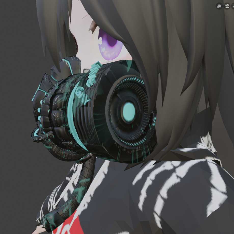 Vrcmods Item Weebshavegay Futuristic Neon Mask