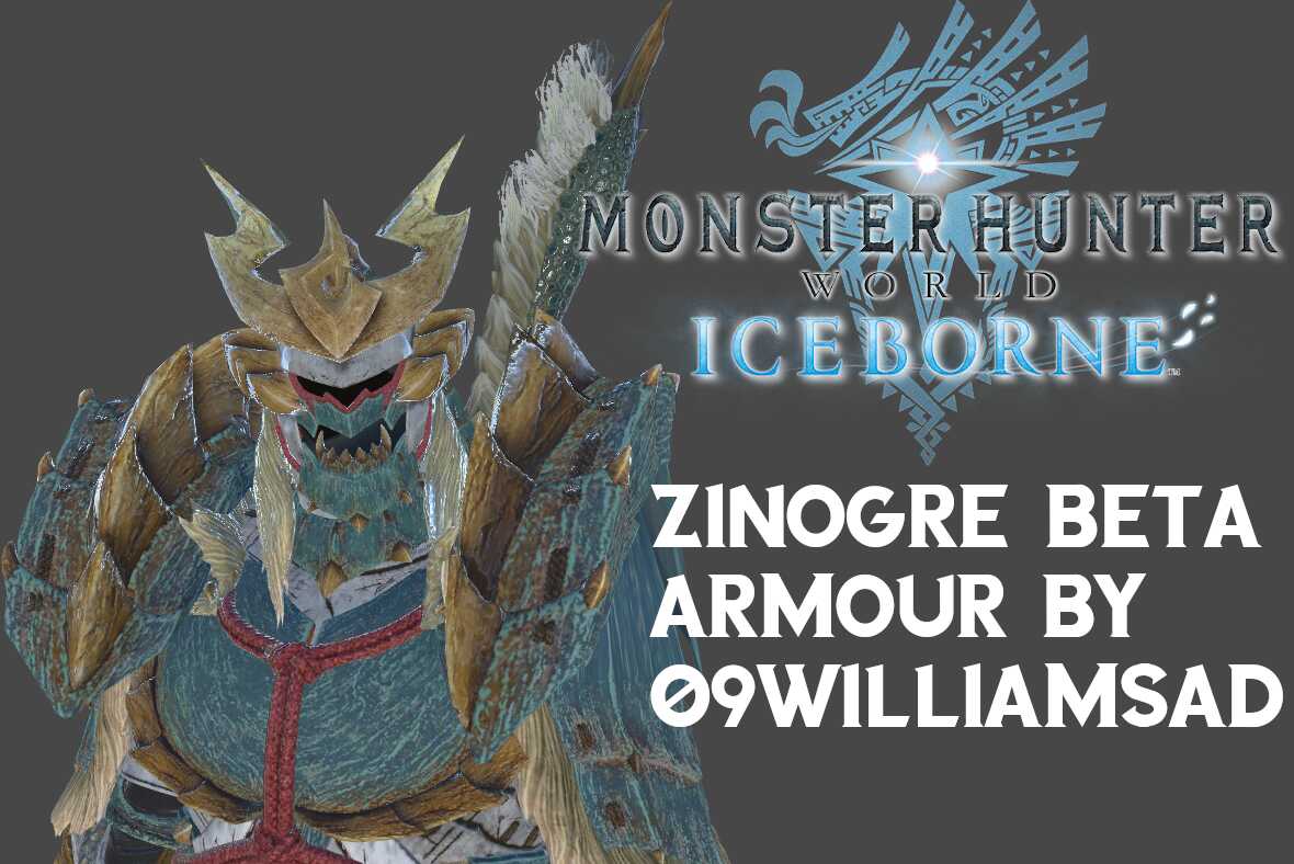 Vrcmods Item Zinogre Beta Armour Monster Hunter World Iceborn
