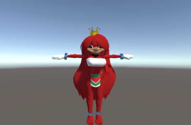 Vrcmods Item 3d Uganda Knuckles Queen Rigged