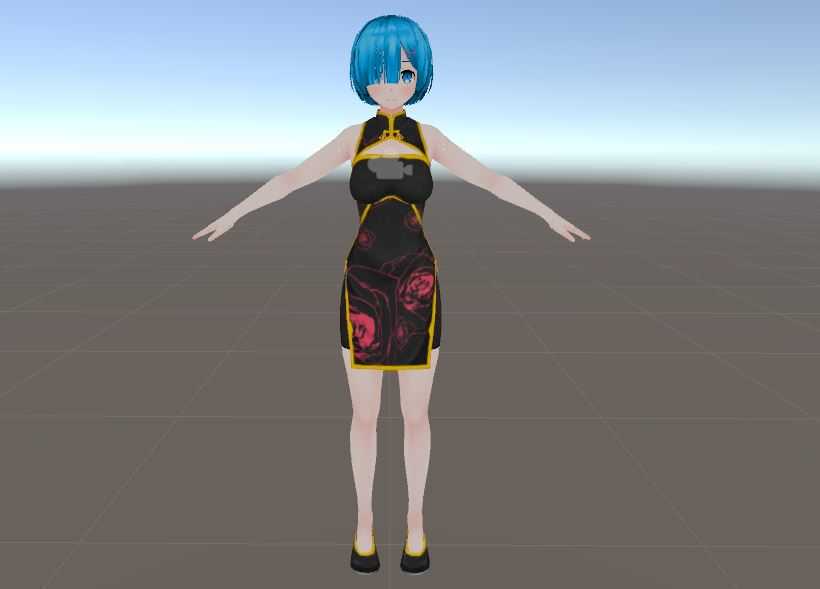 rem chinese dress figure