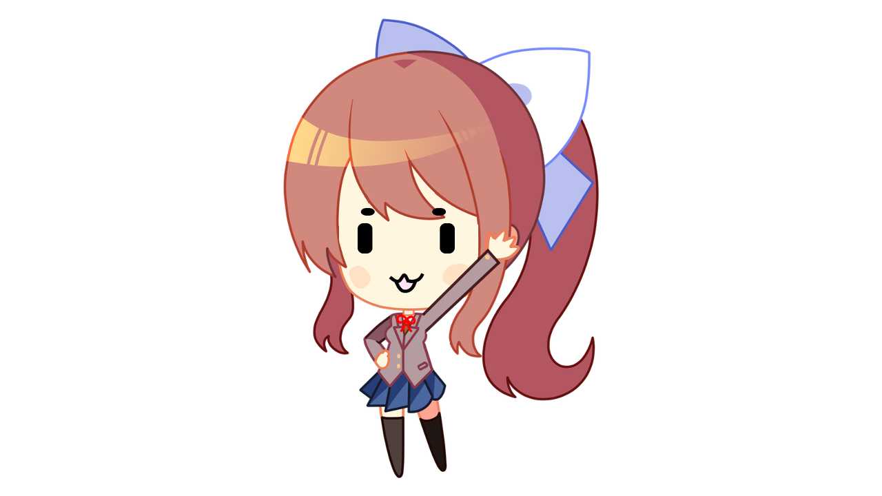 Monika Chibi Sprite.