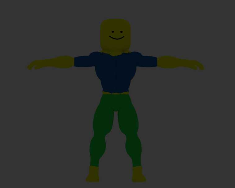 Vrcmods Muscular Robloxian Noob Vrchat Avatars - 